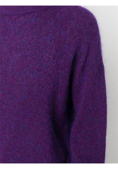 Round neck jumper purple- women ACNE STUDIOS | A60384ADE
