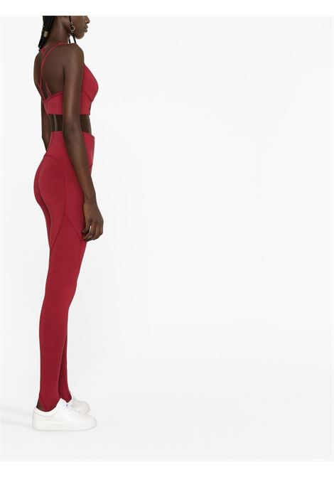 Bordeaux high-waisted leggings - women ADIDAS BY STELLA MC CARTNEY | HI6008BRGDY
