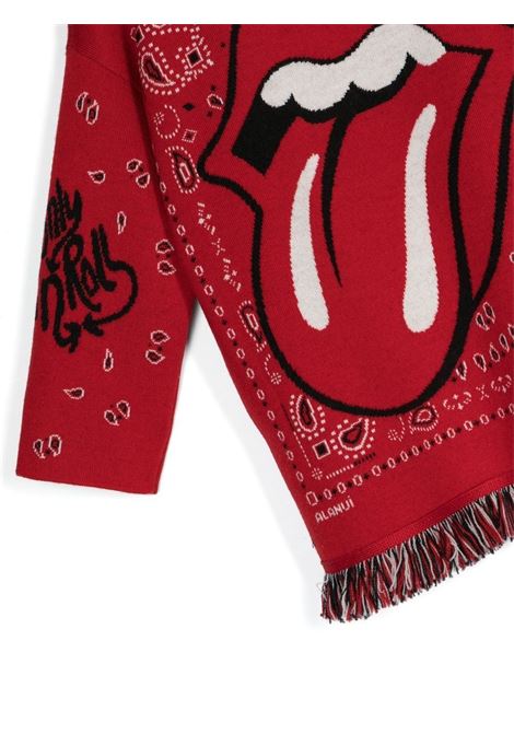 Red jacquard pattern cardigan - boy ALANUI KIDS | LBHB003F22KNI0072985