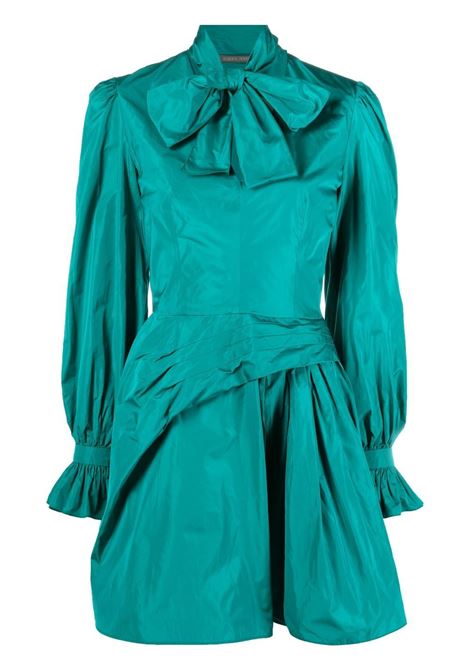 Green bow-detail mini dress - women  ALBERTA FERRETTI | A040366200363