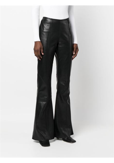 Black flared-leg trousers - women  ALBERTA FERRETTI | A371066750555