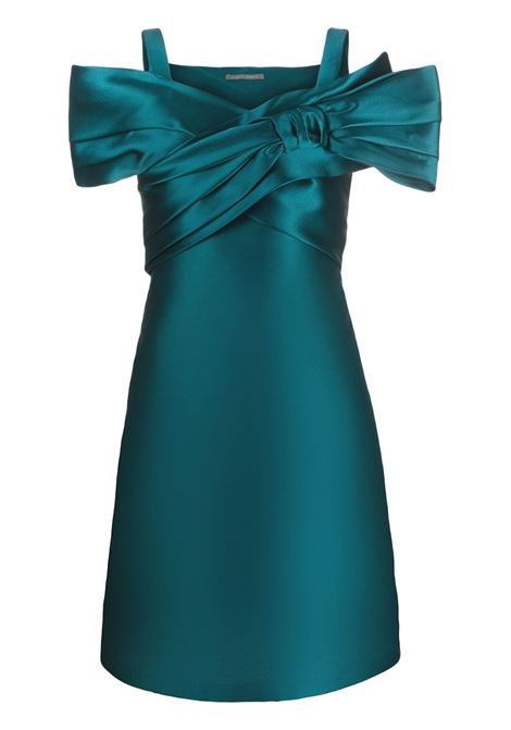 Green bow-detail mini dress - women  ALBERTA FERRETTI | V046666250330