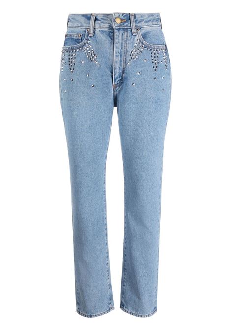 Jeans crop con cristalli-donna ALESSANDRA RICH | FAB28171733