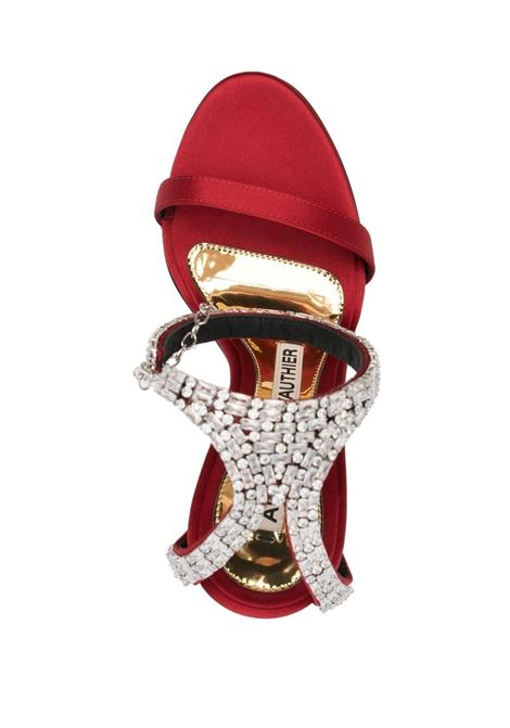 Red crystal-embellished sandals - women ALEXANDRE VAUTHIER | AVI2005008