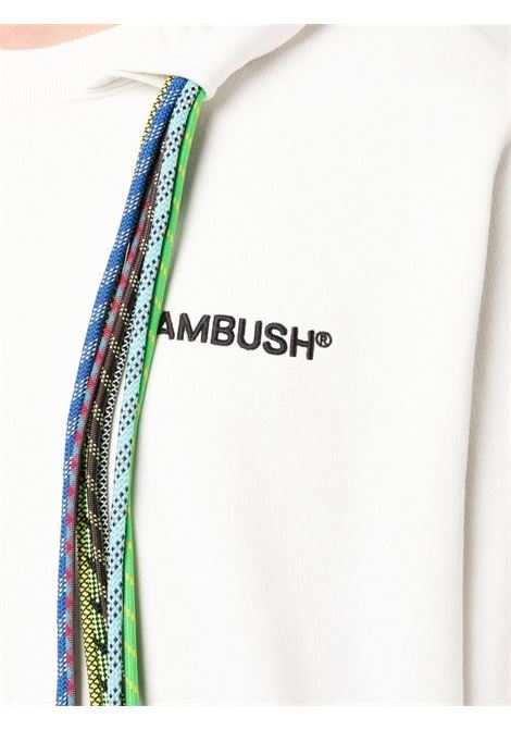 White hooded sweatshirt - men AMBUSH | BMBB021F22FLE0010284