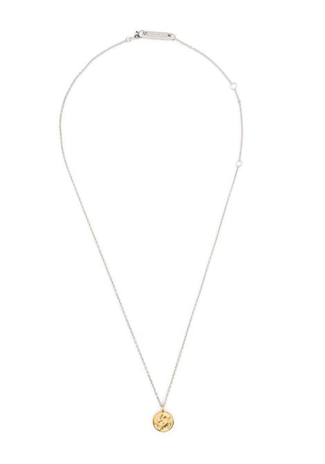 Gold-tone and silver-tone Smiley pendant necklace - women  AMBUSH | BWOB071F22BRA0017600