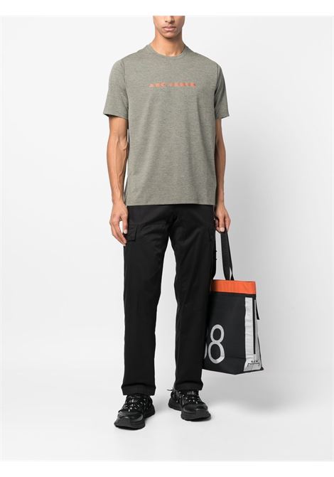 Grey logo-print T-shirt - men  ARC'TERYX | 3023030034