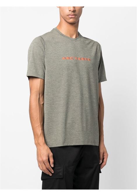 Grey logo-print T-shirt - men  ARC'TERYX | 3023030034