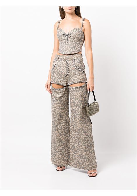 leopard trousers-women AREA | 2203P10151BRWN