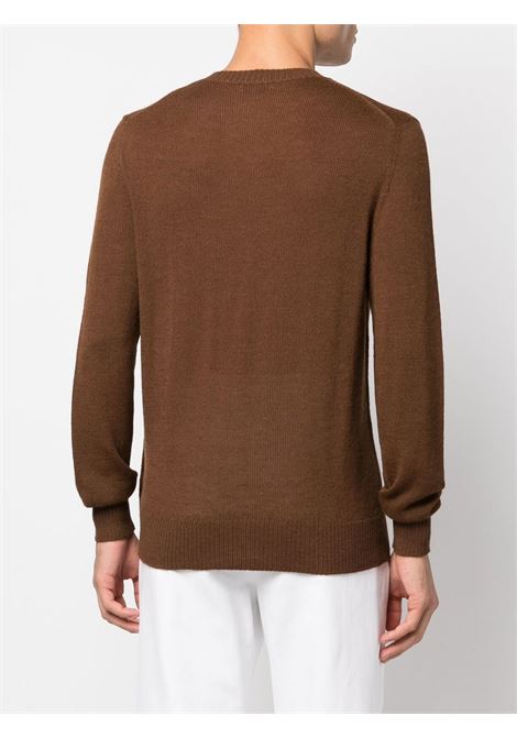 Brown round neck sweater - men BALLANTYNE | V2P0007W09414885