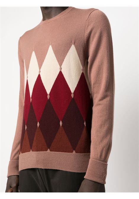 Multicolour argyle-knit sweatshirt - men BALLANTYNE | W2P00012KA891131