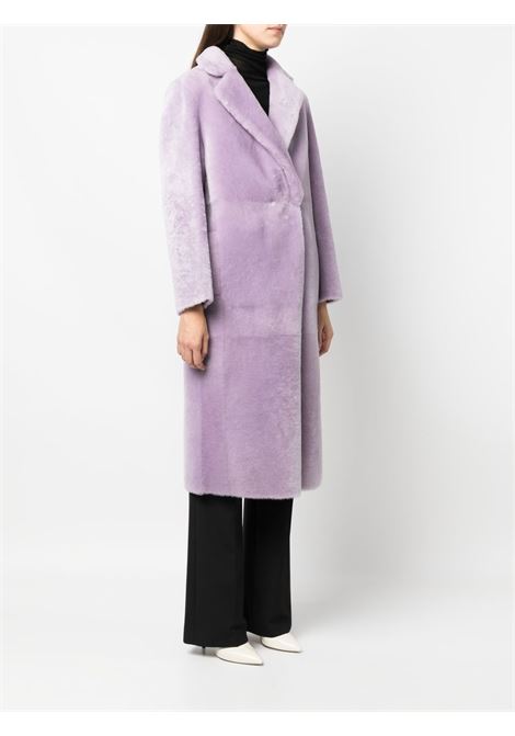 Purple shearling coat-women BLANCHA | 22010302LL