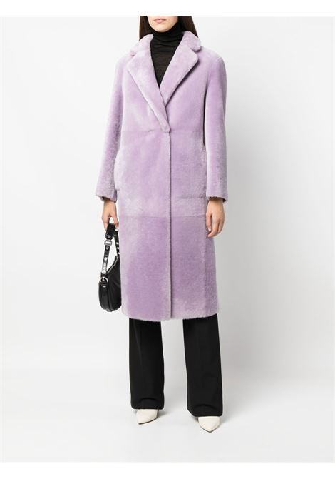 Purple shearling coat-women BLANCHA | 22010302LL