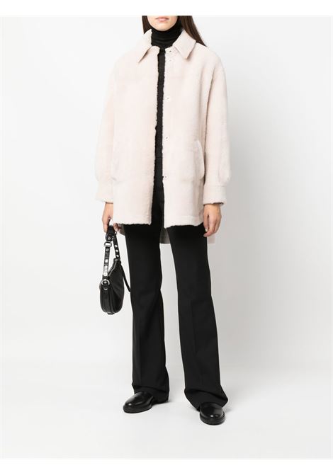 Giacca in shearling beige-donna BLANCHA | 22045300BRR