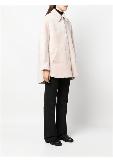 Beige shearling jacket-women BLANCHA | 22045300BRR