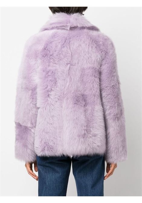 Purple shearling jacket-women BLANCHA | 22133300LL