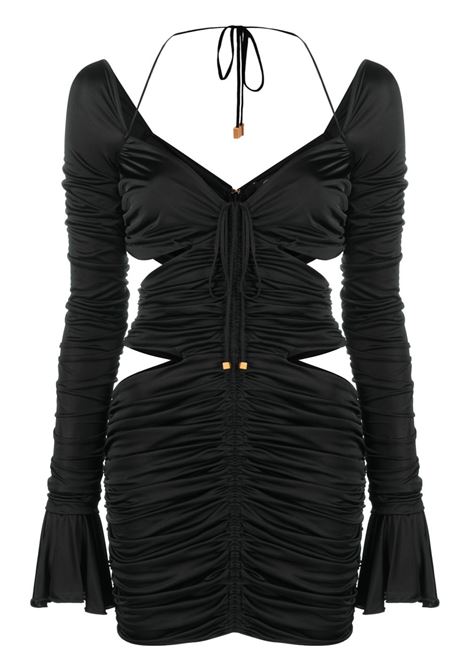Black cut-out detailing mini dress - women  BLUMARINE | 2A234SN0990
