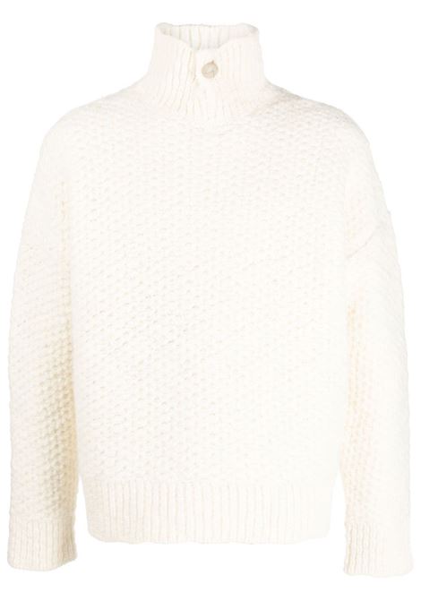 Cream roll neck sweater - men BONSAI | KN003BTTR