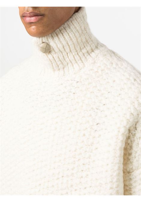Cream roll neck sweater - men BONSAI | KN003BTTR
