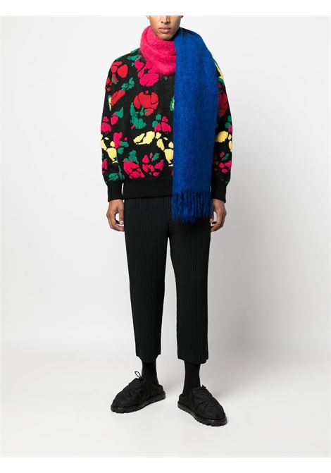 Maglione con dettaglio floreale in nero - uomo BONSAI | KN016FRT