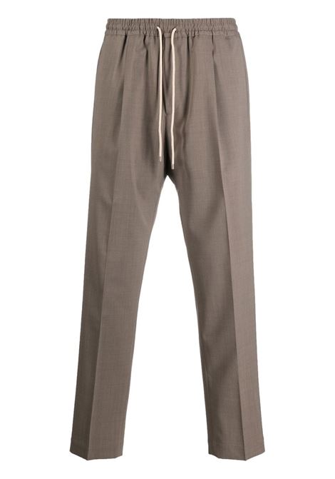 Grey drawstring straight-leg trousers - men BRIGLIA 1949 | WIMBLEDONS42210000023
