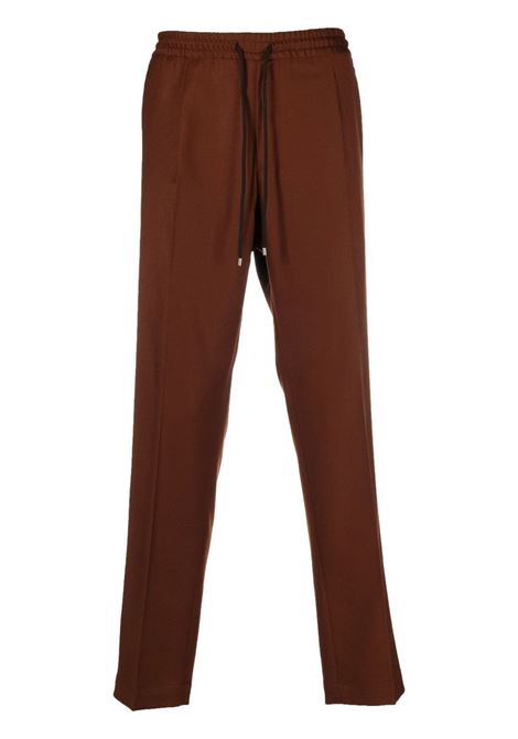 Brown drawstring straight-leg trousers - men BRIGLIA 1949 | WIMBLEDONS42212000148