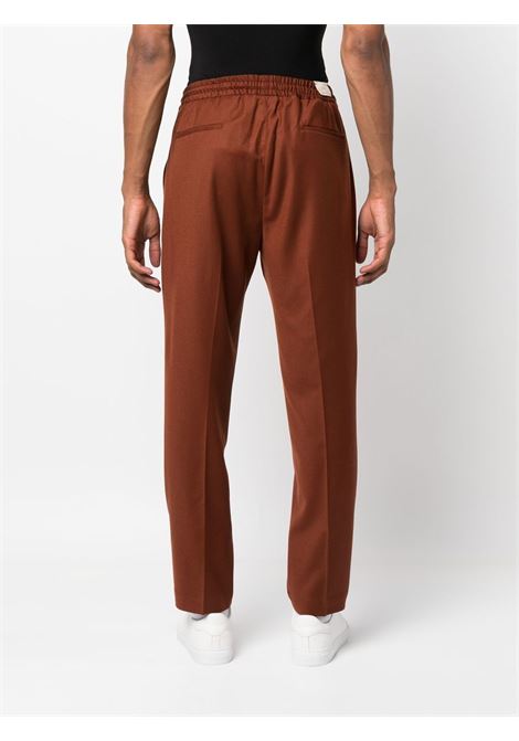 Brown drawstring straight-leg trousers - men BRIGLIA 1949 | WIMBLEDONS42212000148