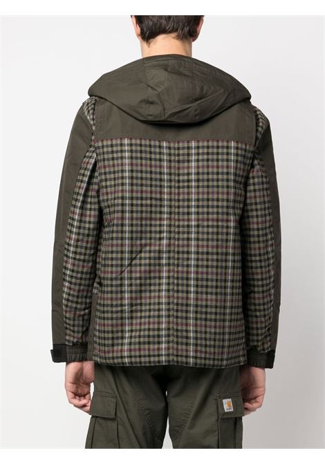 Khaki Highbury checked-panel jacket - men CARHARTT WIP | I030834XX0ZP