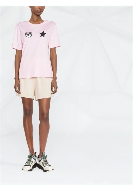 T-shirt con logo in rosa - donna CHIARA FERRAGNI | 73CBHT04CJT04439