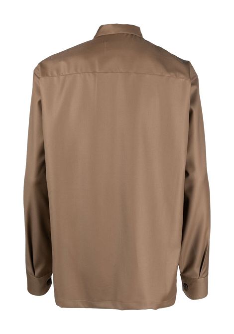 Brown chest-pocket shirt - men COSTUMEIN | T06EL4090