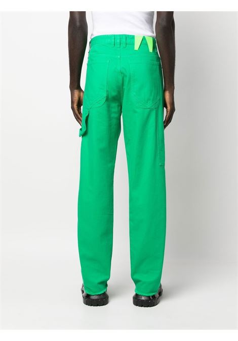 Green wide-leg jeans-women DARKPARK | 8DMP011FTV06641AGR