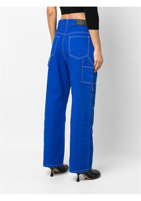 Jeans blu con cuciture a contrasto - donna DION LEE | C2060F22BL