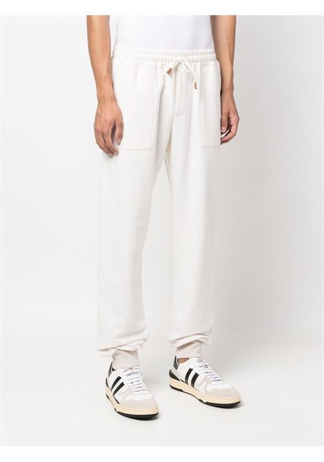 Pantaloni sportivi con coulisse in bianco - uomo ELEVENTY | F75FELF3901