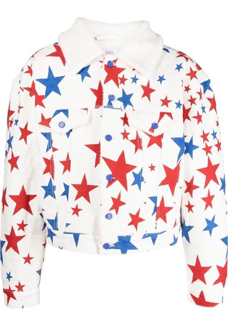 Multicolored star-print denim jacket - unisex ERL | ERL05J0221