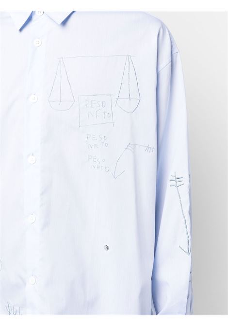 Light blue printed shirt - men ÉTUDES | H22MC353CO03BL