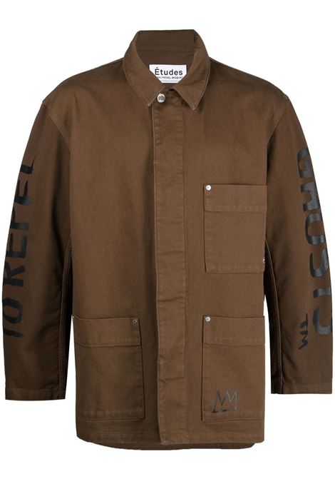 Brown printed jacket - men ÉTUDES | H22MC520CO08TN
