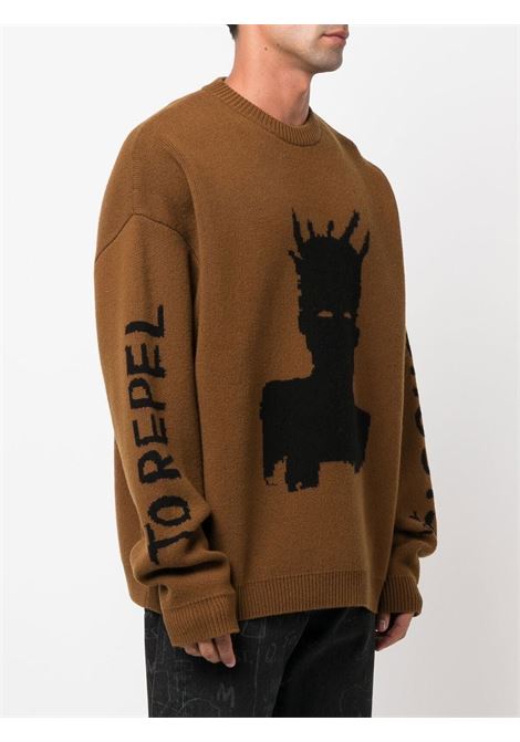 Brown embroidered sweatshirt - men ÉTUDES | H22MC605WO05TN