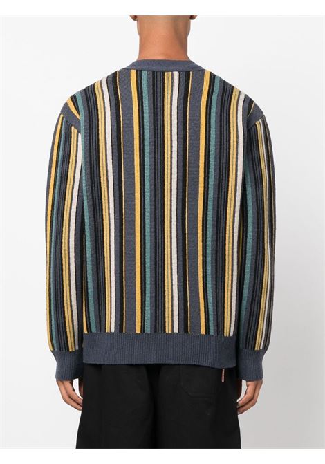 Multicolour striped cardigan - men ÉTUDES | H22MC622WO04ST