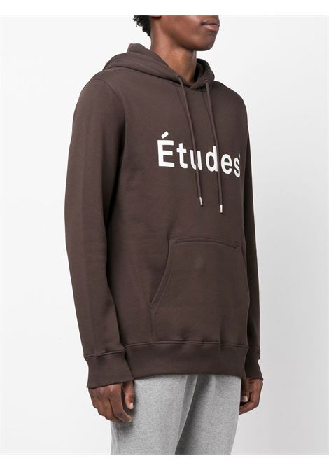 Brown logo printed sweater - men ÉTUDES | H22MM250OC16BR