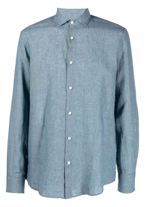 Blue long-sleeved shirt - men FRESCOBOL CARIOCA | 1060606