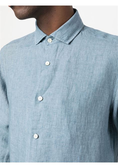 Blue long-sleeved shirt - men FRESCOBOL CARIOCA | 1060606