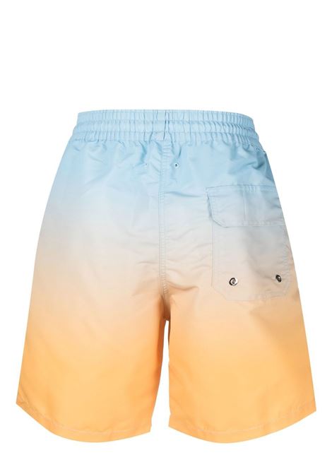 Light blue, yellow and white gradient-effect swim shorts - men FRESCOBOL CARIOCA | 2104611