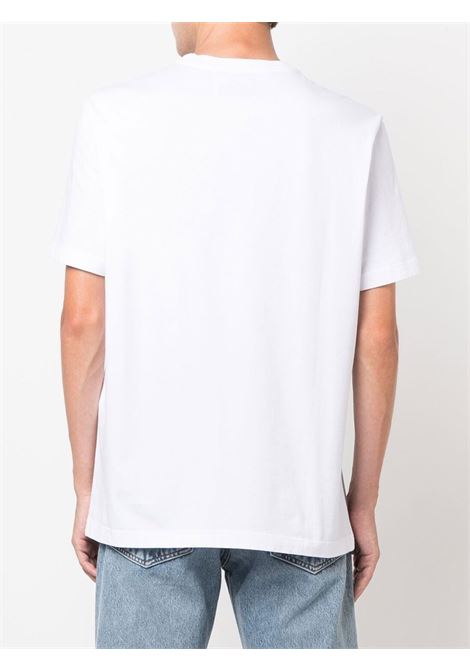 T-shirt con logo in bianco - uomo GOLDEN GOOSE | GMP01220P00059310364