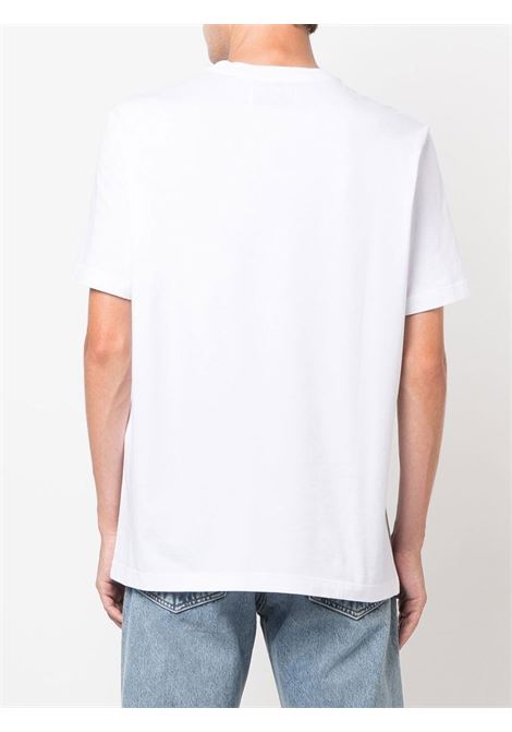 T-shirt con logo in bianco - uomo GOLDEN GOOSE | GMP01220P00059310364
