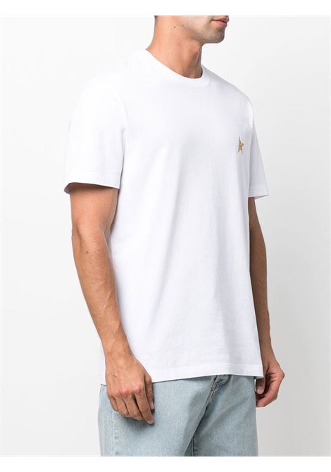 T-shirt con logo in bianco - uomo GOLDEN GOOSE | GMP01220P00059410272