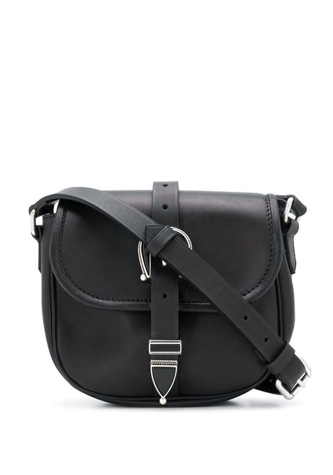 Black motif buckle shoulder bag - women  GOLDEN GOOSE | GWA00136A00014290100