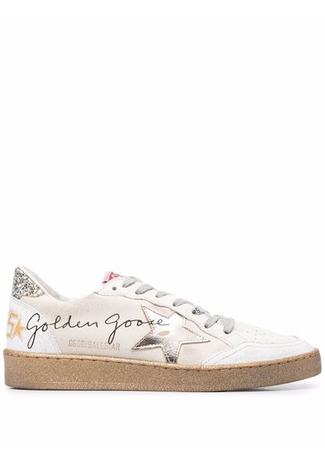 Sneakers Ball Star in bianco e oro - donna GOLDEN GOOSE | GWF00117F00247181500