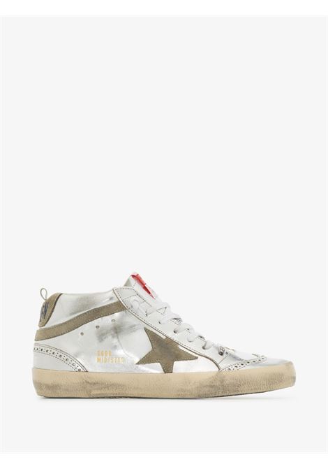 Silver-tone Mid-Star laminated sneakers - women  GOLDEN GOOSE | GWF00122F00279470216