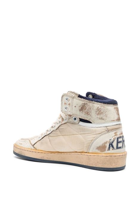 White and blue Sky-Star high-top sneakers - women  GOLDEN GOOSE | GWF00230F00333910357
