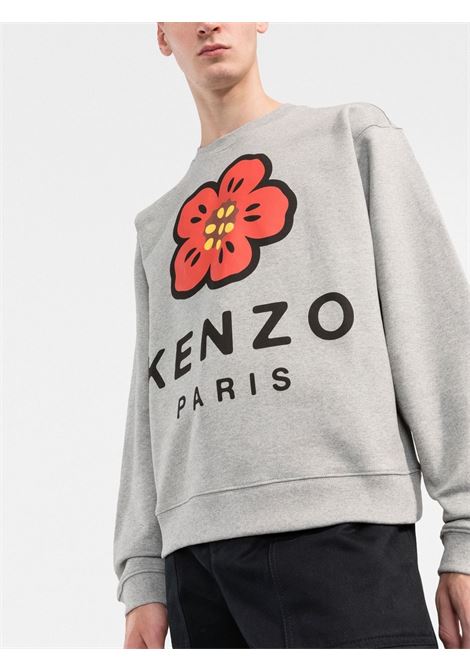 Grey printed sweater - men KENZO | FC65SW4104ME94